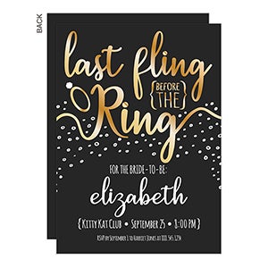 Last Fling Bachelorette Party Invitation - 23159