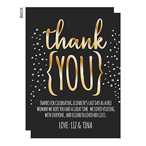 Last Fling Bachelorette Thank You Cards - Premium - 23160-P