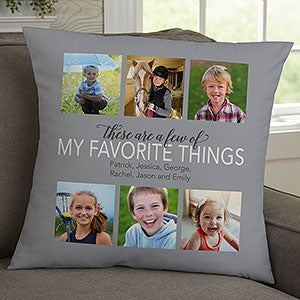 My Favorite Things Personalized 18-inch Velvet Photo Pillow - 23178-LV