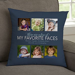 My Favorite Things Personalized 14-inch Velvet Photo Pillow - 23178-SV