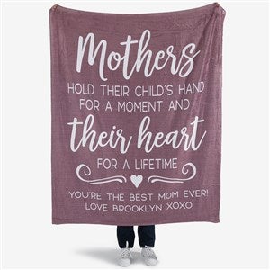 Mothers Hold Their Childs Hand Personalized 50x60 Plush Fleece Blanket - 23184-F