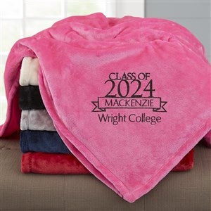 Graduation Personalized 50x60 Pink Fleece Blanket - 23202-SP