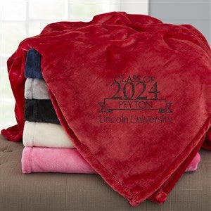 Graduation Personalized 50x60 Red Fleece Blanket - 23202-SR