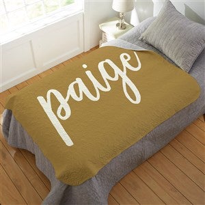 Graduation Scripty Style Personalized 50x60 Quilted Blanket - 23207-Q