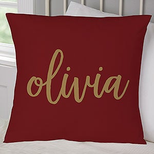 Personalized 18-inch Velvet Throw Pillow - Graduation Scripty Style - 23208-LV