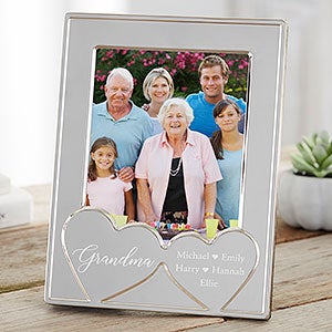 Her Heart Personalized Silver Picture Frame - 23231