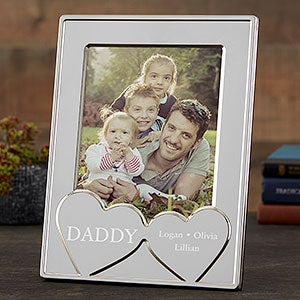 His Heart Personalized Silver Picture Frame - 23232