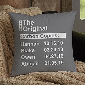 The Legend Personalized 14-inch Velvet Throw Pillow - 23251-SV