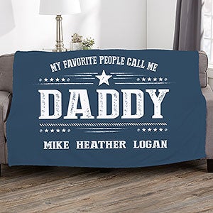 My Favorite People Call Me Personalized 50x60 Fleece Blanket - 23253-F