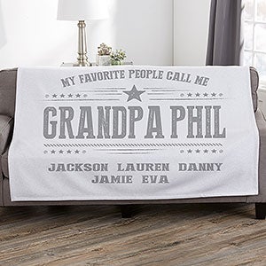 My Favorite People Call Me Personalized 50x60 Sweatshirt Blanket - 23253-SW