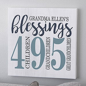 Count Your Blessings 16x16 Canvas Print - 23300-M