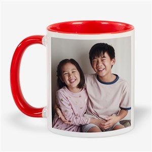 Family Photo Personalized Red Coffee Mug - 23319-R