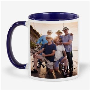 Family Photo Personalized Blue Coffee Mug - 23319-BL