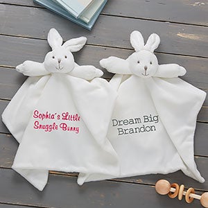 Personalized bunny blanket deals
