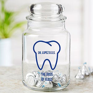 Dentist Icon Personalized Treat Jar - 23346