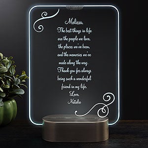 Write Your Own Personalized Light Up LED Glass Keepsake - 23353