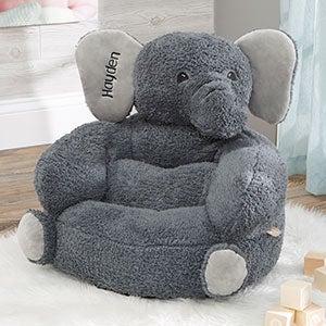 Plush Elephant Embroidered Kids Chair - 23400