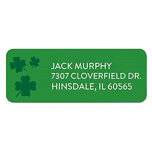 Lucky Shamrocks Return Address Labels - 23418