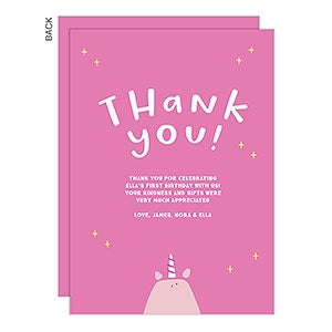 Unicorn Kids Thank You Cards - 23446