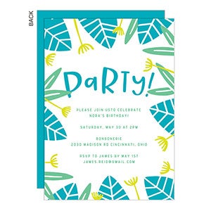 Palm Leaves Party Invitation - 23451