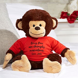 Write Your Own Personalized Plush Monkey - 23516