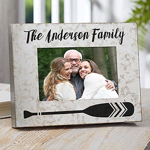 Beach Life Personalized Galvanized Metal Picture Frame- 4x 6 - 23545-4x6H