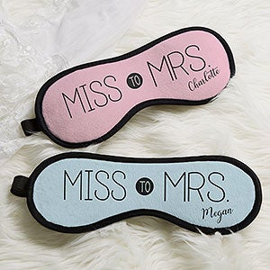 Miss to Mrs. Personalized Sleep Mask - 23548