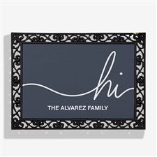Hello  Welcome Personalized Doormat- 18x27 - 23572