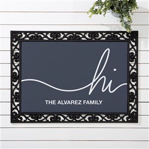 Hello & Welcome Personalized Doormat- 18x27 - 23572