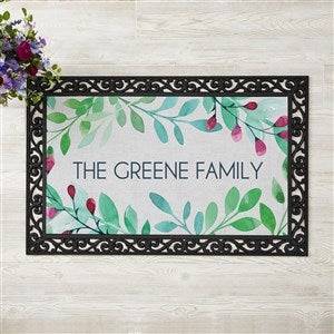 Spring Floral 20x35 Personalized Doormat - 23573-M