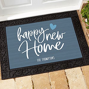 Happy New Home Personalized 18x27 Doormat - 23574