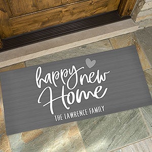 Happy New Home Personalized 24x48 Doormat - 23574-O