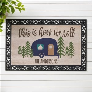 Happy Campers Personalized Doormat- 20x35 - 23575-M