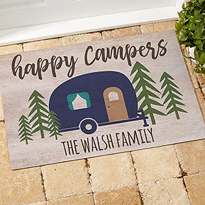 Outdoor Doormat RV camping shape, Happy Campers, Custom RV shape, RV  Camping Gift, HN590