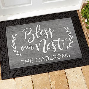 Bless Our Nest Personalized 18x27 Doormat - 23576