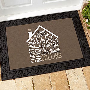 Family Home Personalized Doormat- 18x27 - 23577