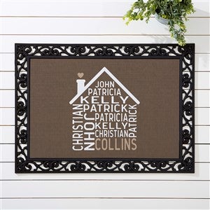 Family Home Personalized Doormat- 18x27 - 23577