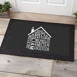 Family Home Personalized Doormat- 20x35 - 23577-M
