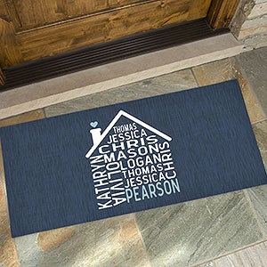 Family Home Personalized Doormat- 24x48 - 23577-O
