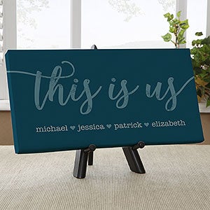 This is Us Personalized Canvas Print- 5½" x 11" - 23580