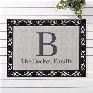 Modern Style Personalized 18x27 Monogram Doormat - 23596