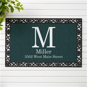 Modern Style Personalized 20x35 Monogram Doormat - 23596-M