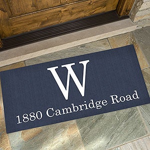 Modern Style Personalized 24x48 Monogram Doormat - 23596-O