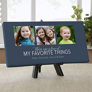 These Are A Few Of Our Favourite Things, Custom Photo Canvas Wall Art