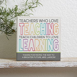 Teaching & Learning Personalized Teacher Shelf Block - 23600