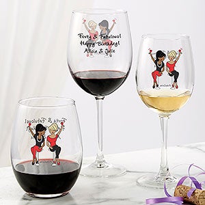 Birthday Wine Lover Personalized White Wine Glass