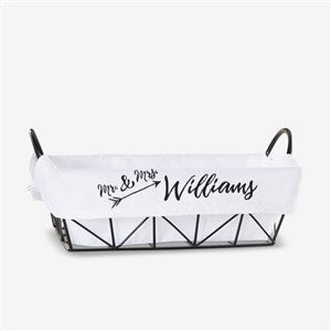 Sparkling Love Embroidered Basket Liner - 23614