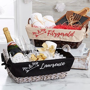 Sparkling Love Embroidered Basket Liner - 23614