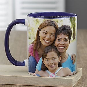 Photo Personalized Blue Coffee Mug for Her - 23615-BL