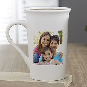 Photo Personalized Tall Latte Coffee Mug for Her - 23615-U